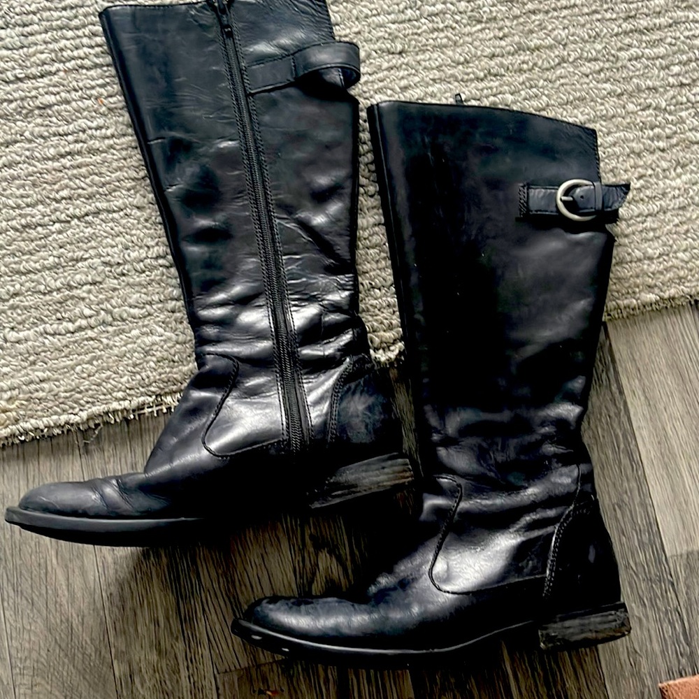 Tall born brand boots leather
